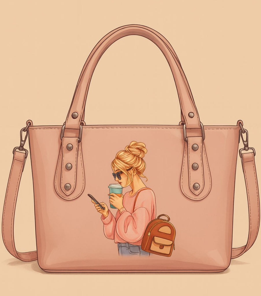 Peach classic top handel Bag (SKU-CTHB-10)