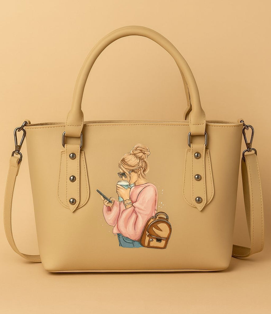 White classic top handel Bag (SKU-CTHB-07)