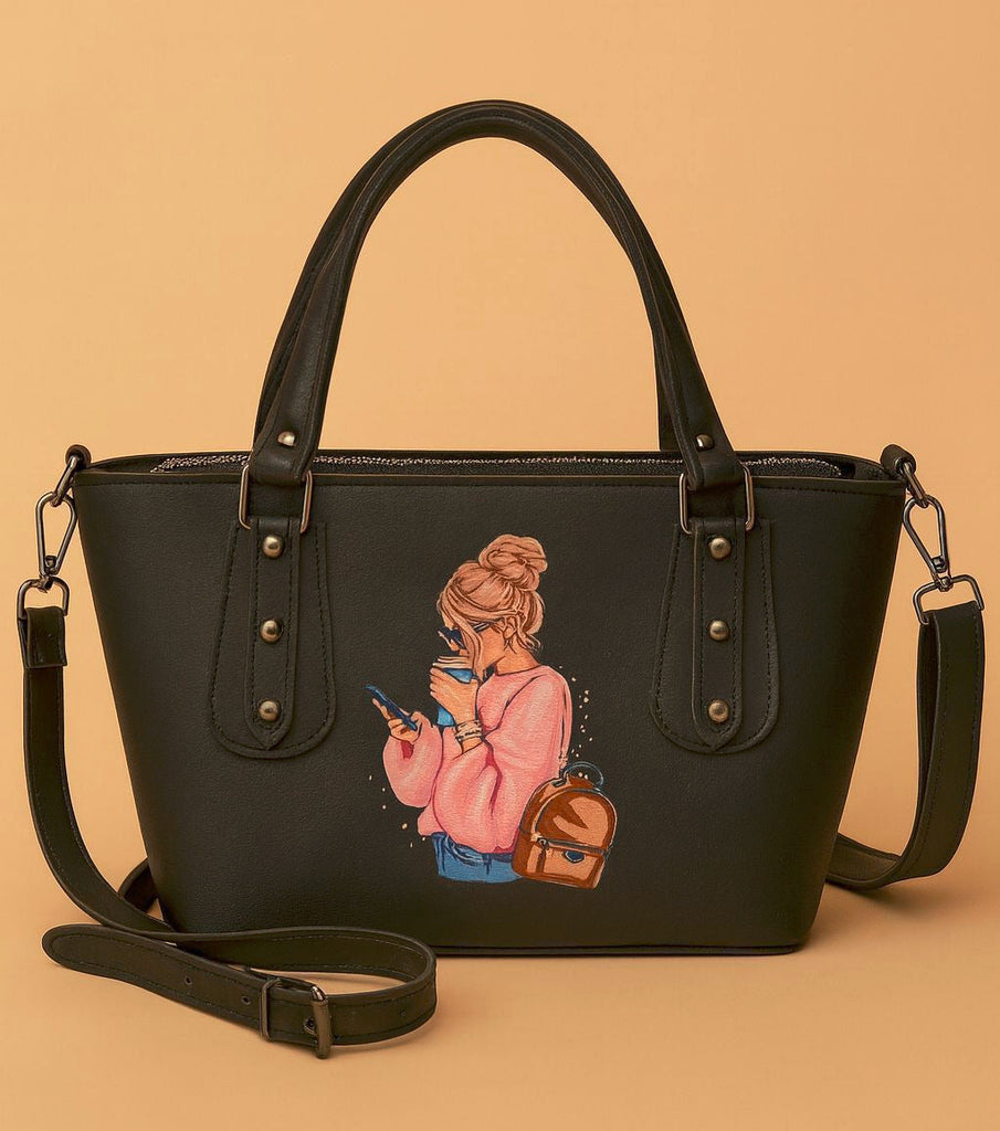Black classic top handel Bag (SKU-CTHB-09)