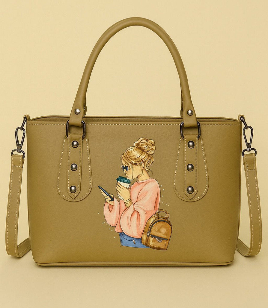 Off white classic top handel Bag (SKU-CTHB-06)