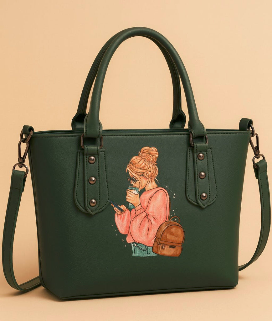 Green classic top handel Bag (SKU-CTHB-05)