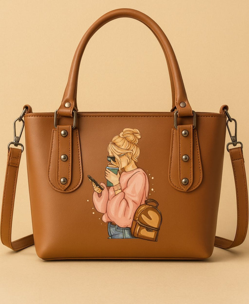 Brown classic top handel Bag (SKU-CTHB-02)