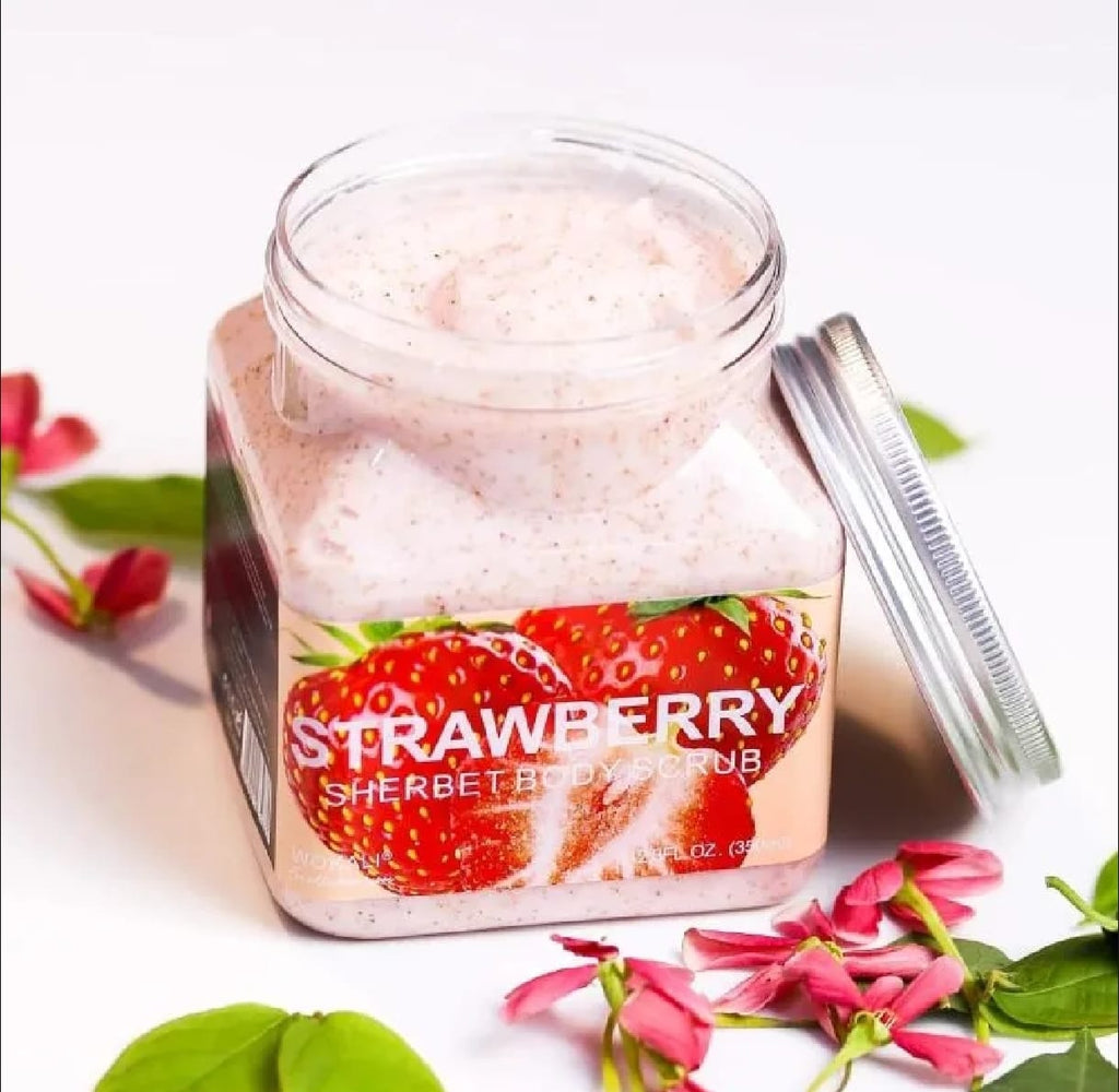 Sherbet Strawberry Body Scrub (SKU-SBS-01)