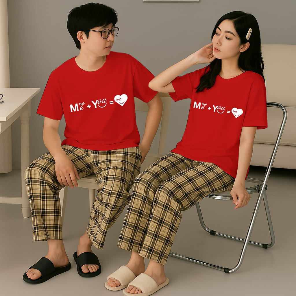 Red Couple Night Suit (SKU-CNS-07)