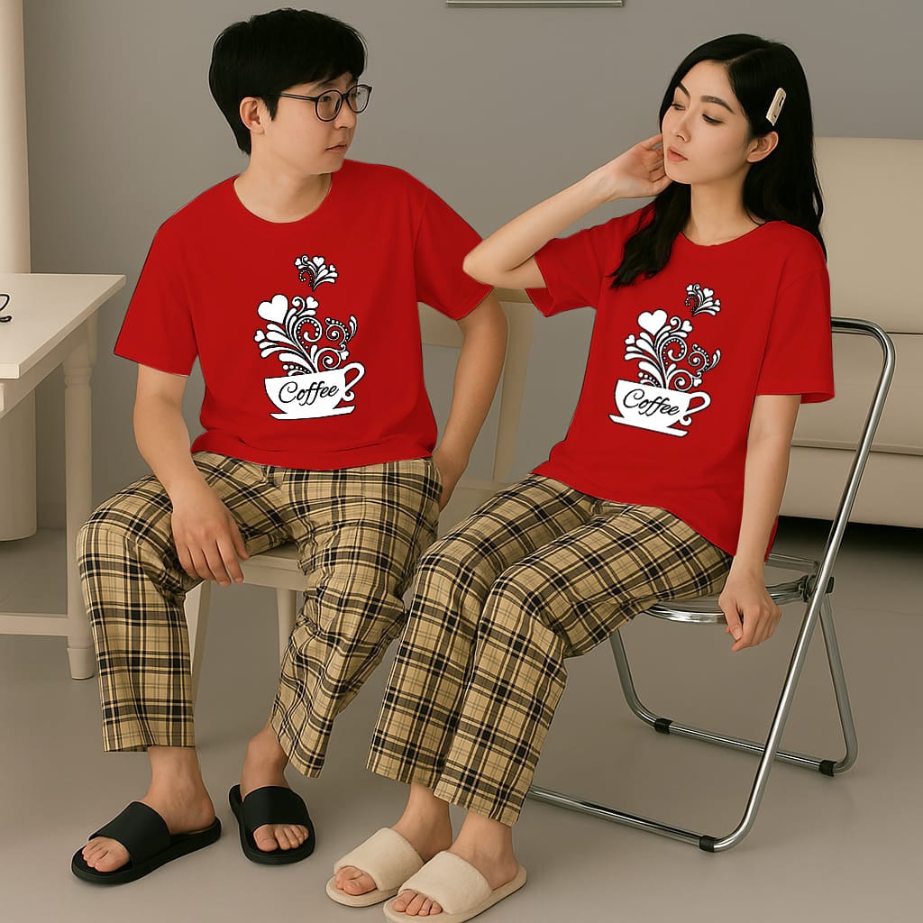 Red Coffe Couple Night Suit (SKU-CNS-08)