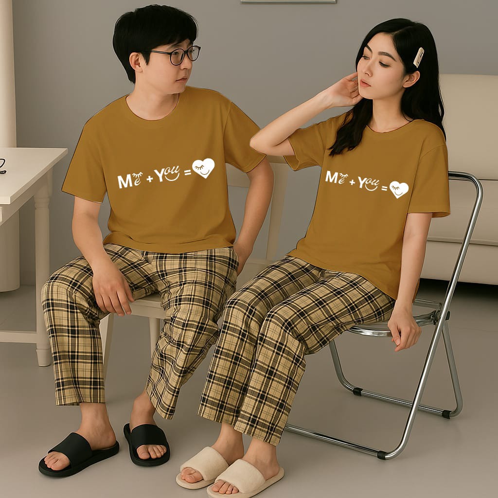 Brown ME  Couple Night Suit (SKU-CNS-11)