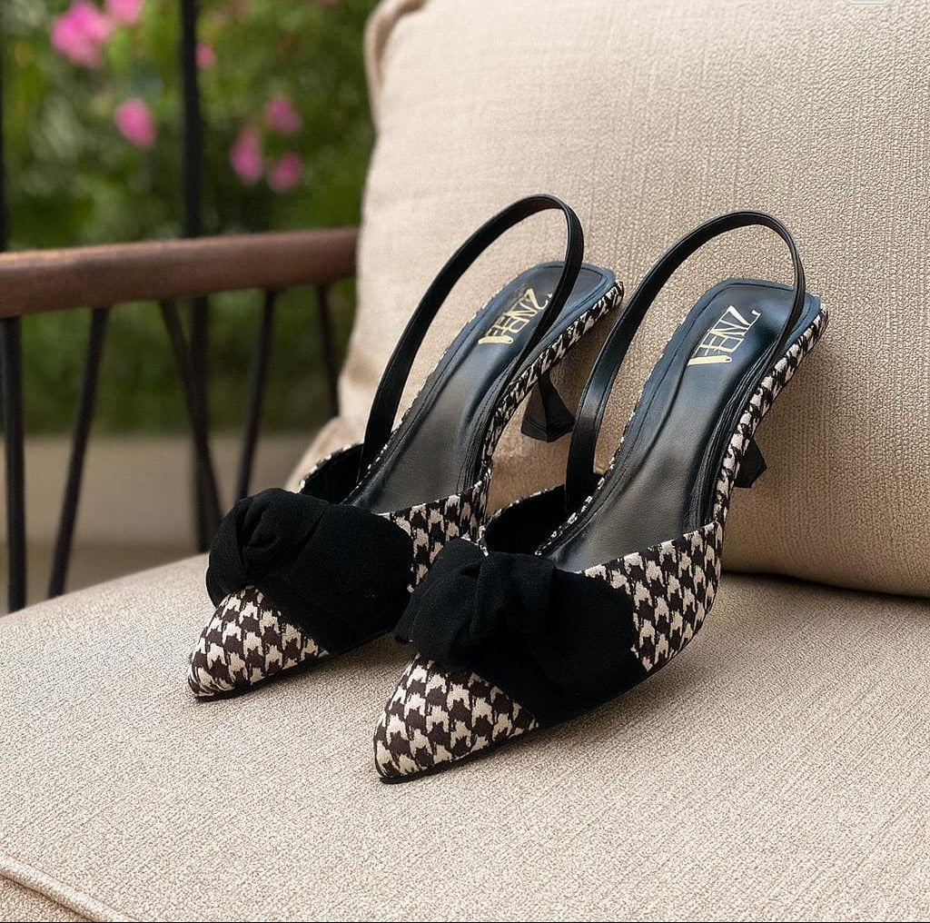 Zara Check Bow Heel (SKU-ZCH)
