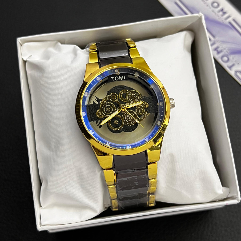TOMI Skeleton Dial Wristwatch  (SKU-TSDW-13)