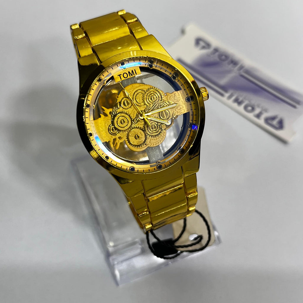 TOMI Skeleton Dial Wristwatch  (SKU-TSDW-12)
