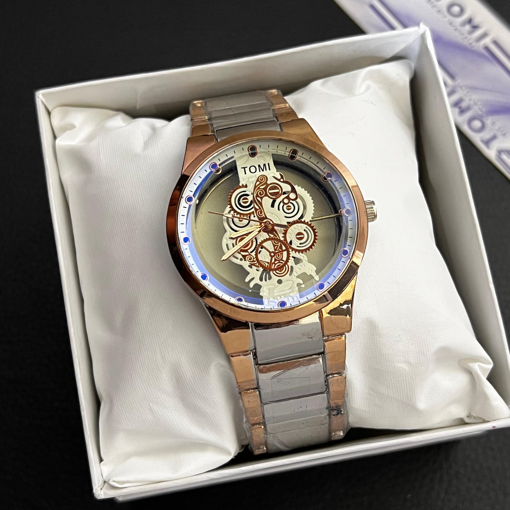 TOMI Skeleton Dial Wristwatch  (SKU-TSDW-06)