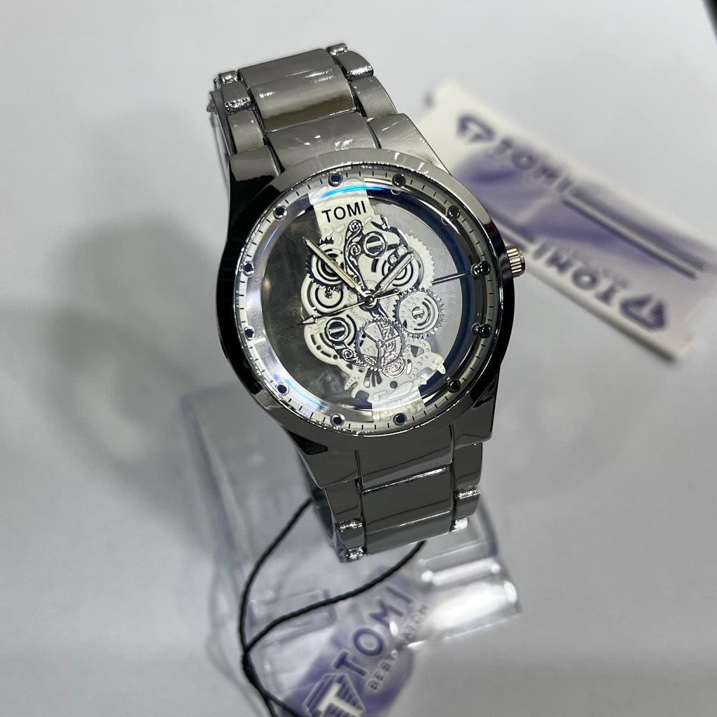 TOMI Skeleton Dial Wristwatch  (SKU-TSDW-05)