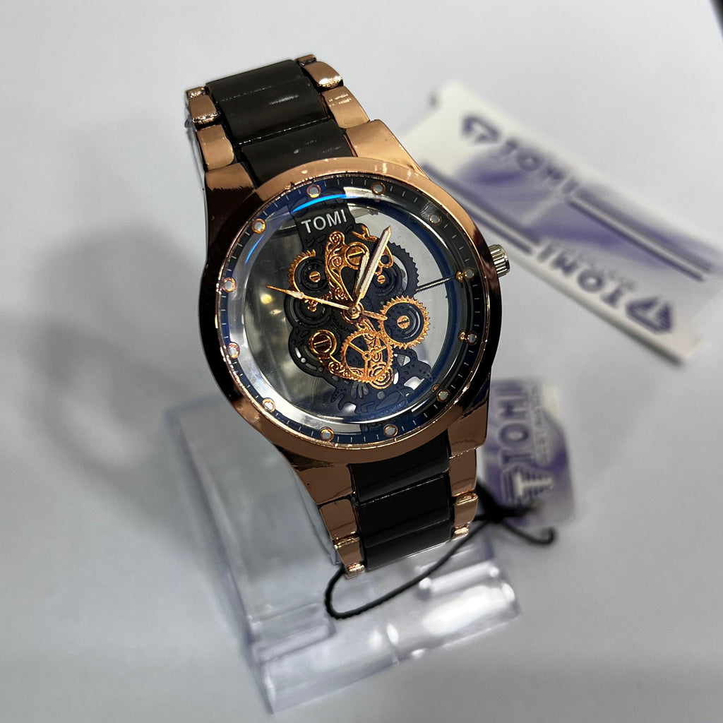 TOMI Skeleton Dial Wristwatch  (SKU-TSDW-01)