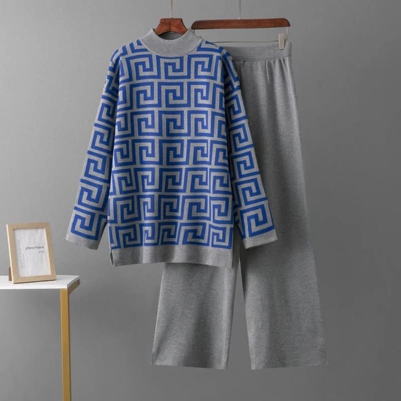 Puzzle Printed 2-Pcs Winter Tracksuit (SKU- PPWTS-03)