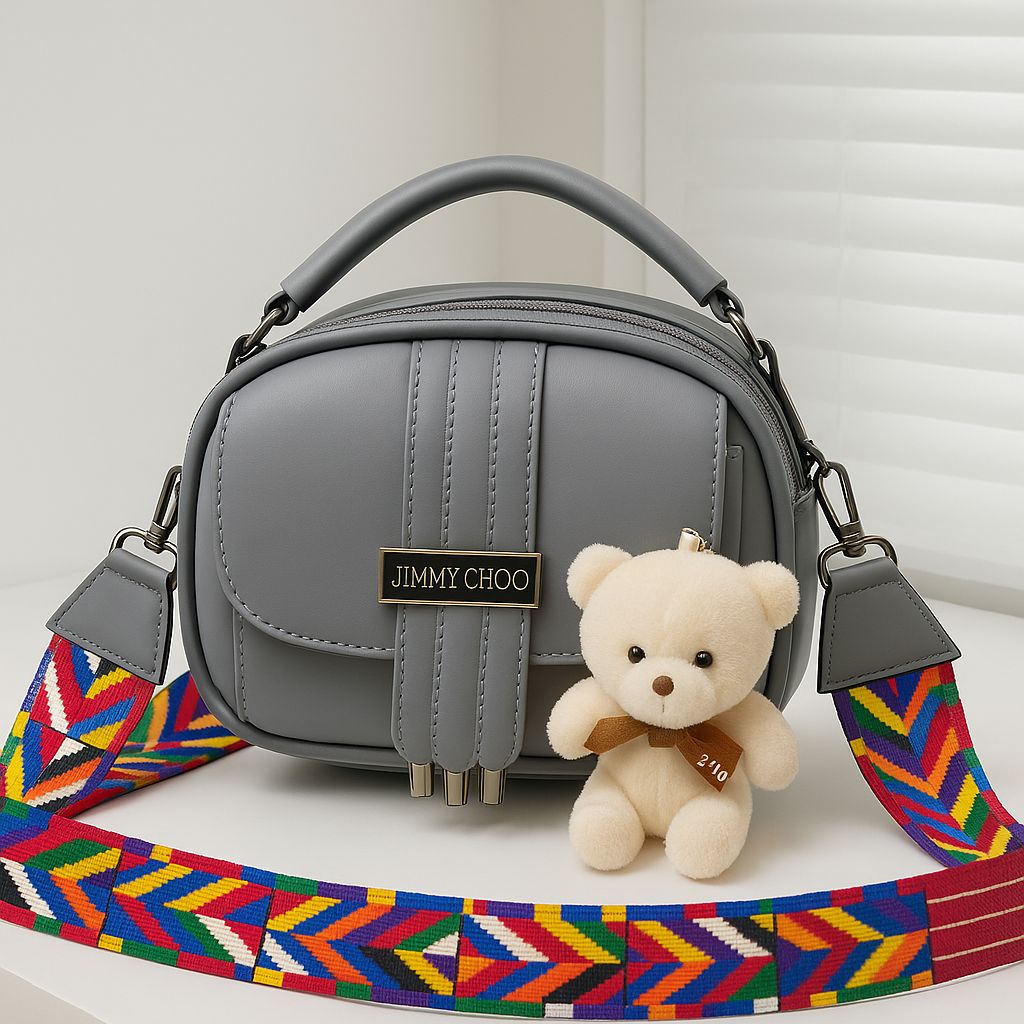 Grey Teddy Bear Bag (SKU-TBB-08)