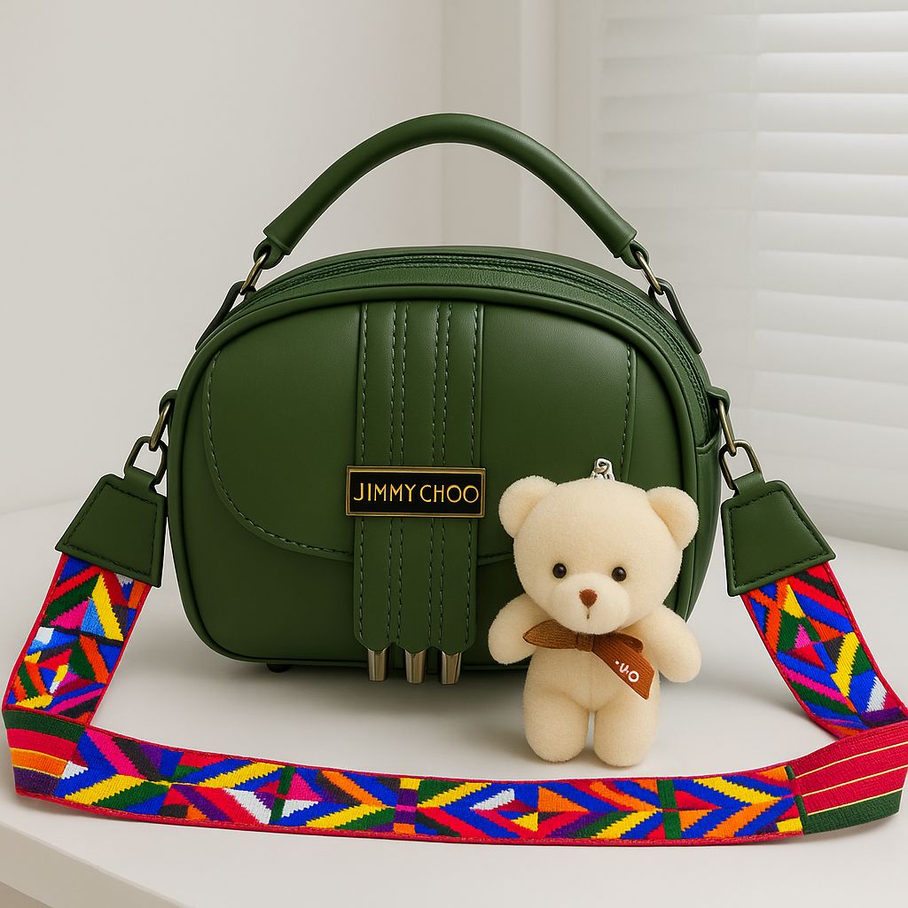 Green Teddy Bear Bag (SKU-TBB-05)