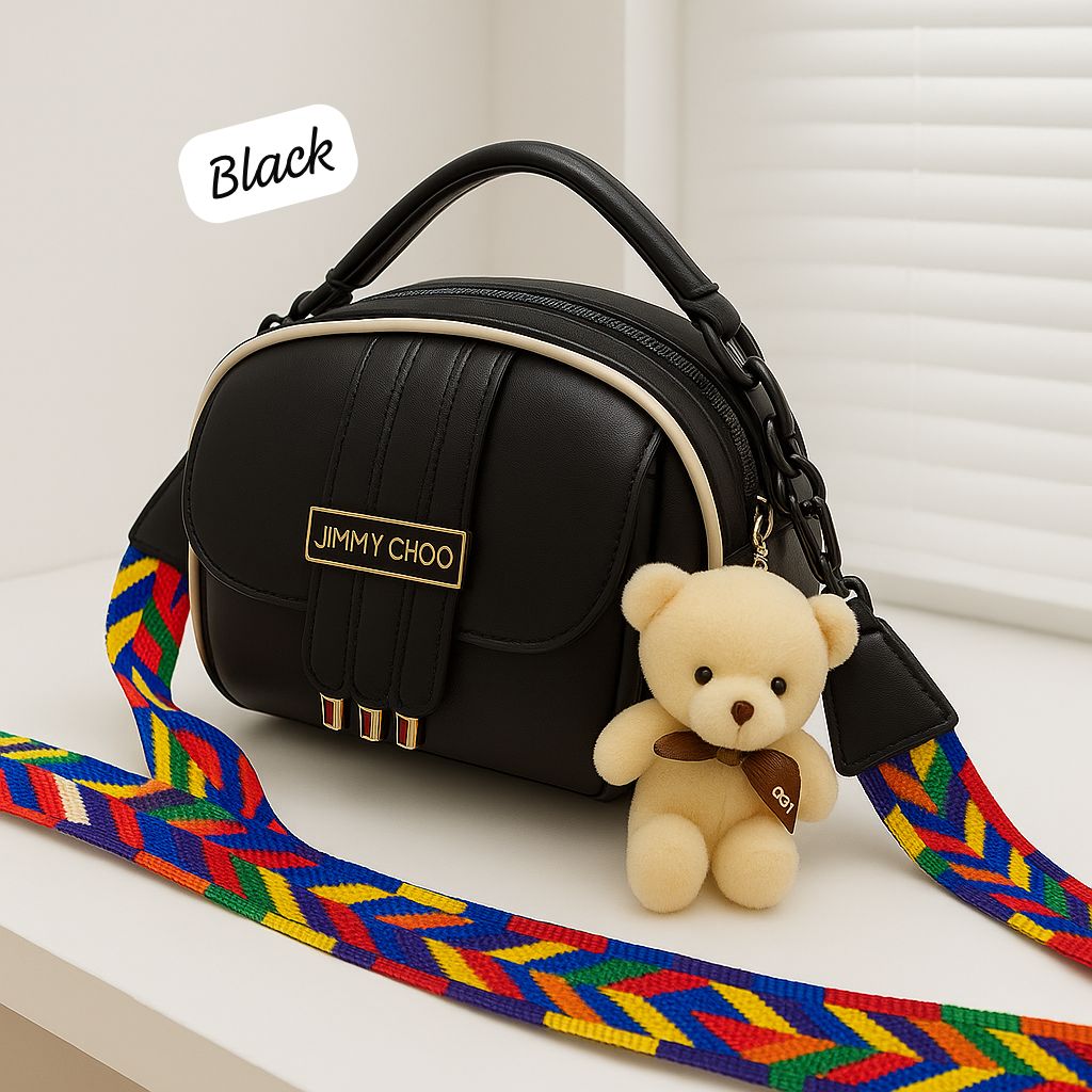 Black Teddy Bear Bag (SKU-TBB-02)